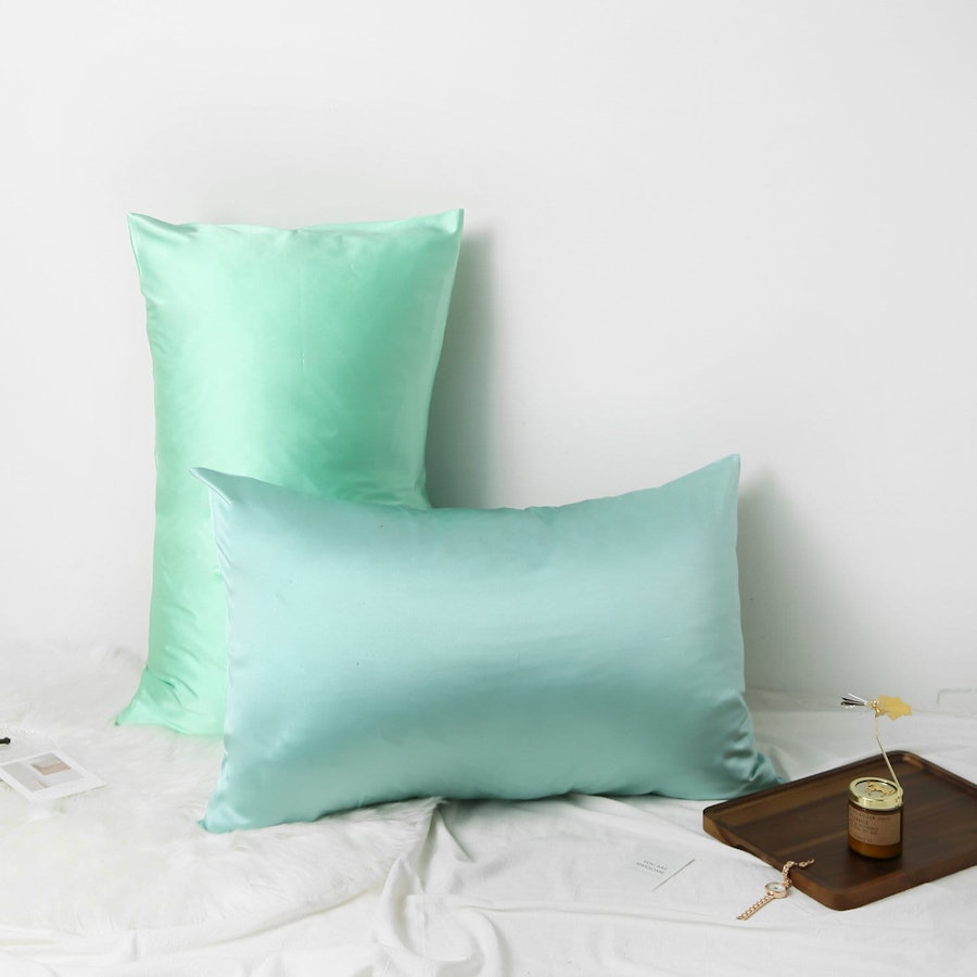 Easter Egg Luxury Pure Mulberry Silk Pillowcase | Queen | 32 Momme | Drape Collection Image # 181543