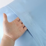 Blue Macaron Luxury Pure Mulberry Silk Pillowcase | Queen | 32 Momme | Drape Collection Thumbnail # 181528