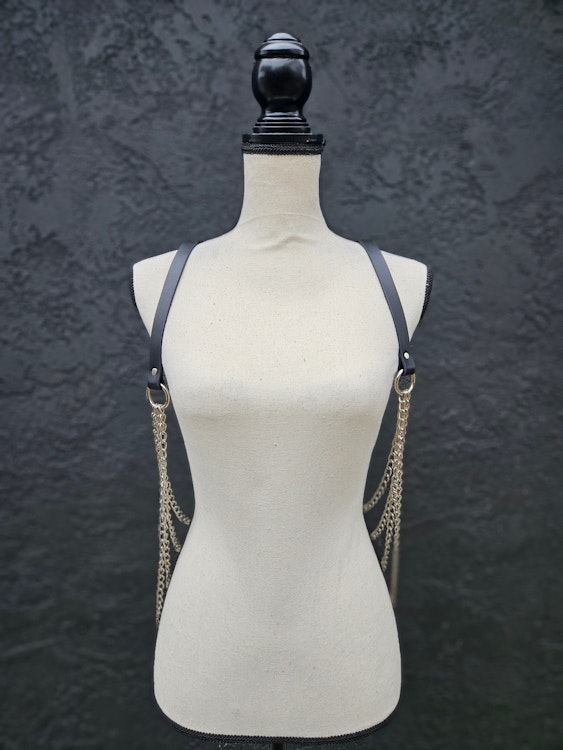 Drape Chain Harness Vest photo