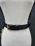 Vegan Textured Leather Belt Harness (Faux Leather) with Chain Thumbnail # 201838