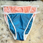 The Electra Panty ~ Sexy Vintage Style Glossy Satin String Bikini  ~ Regular Fit ~ Made To Order Thumbnail # 200665