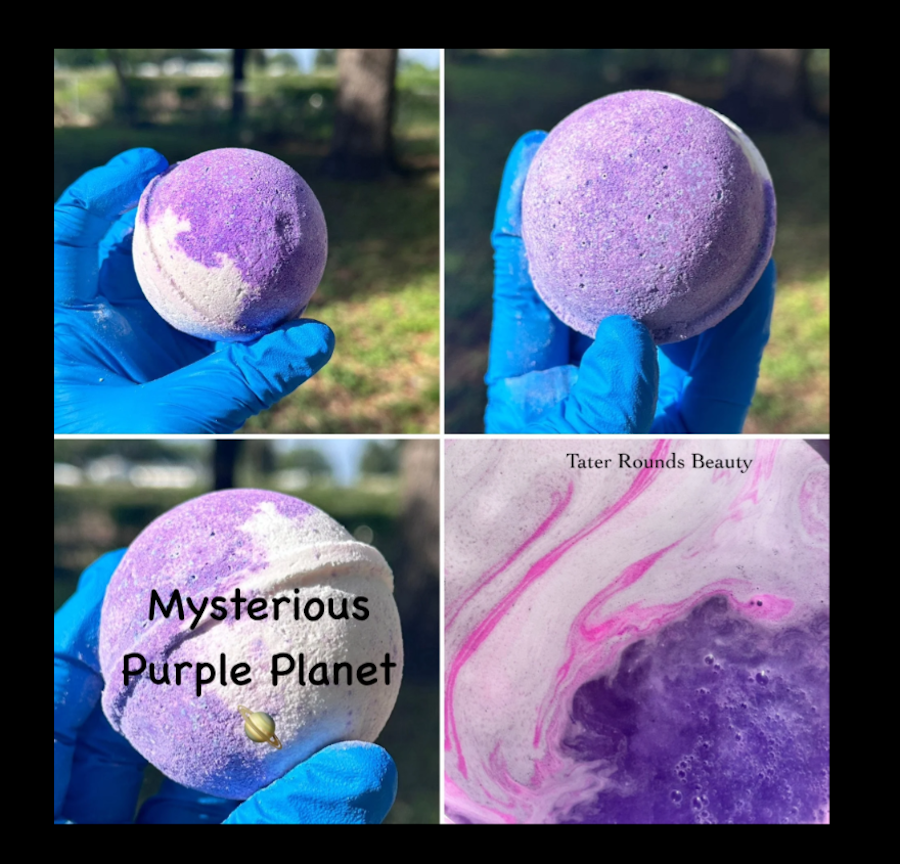 Mysterious Purple Planet - Purple Pink Bath Bomb