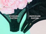 Black See through sheer panties, lingerie women, mesh lace panty Thumbnail # 210974