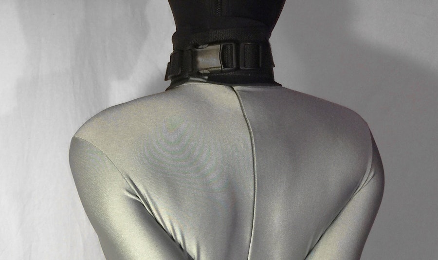 Neoprene Padded Bondage Collar with D-Ring Image # 211826