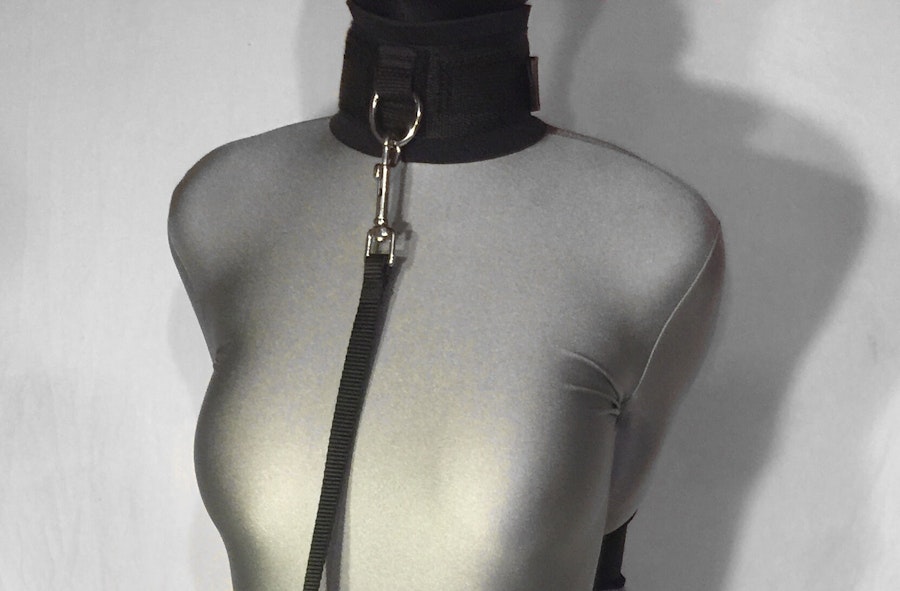 Neoprene Padded Bondage Collar with D-Ring Image # 211830