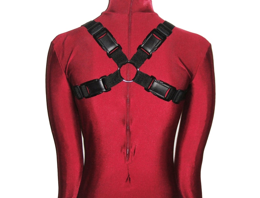 Double Ring Bondage Style Harness (Nylon Webbing) Image # 211739