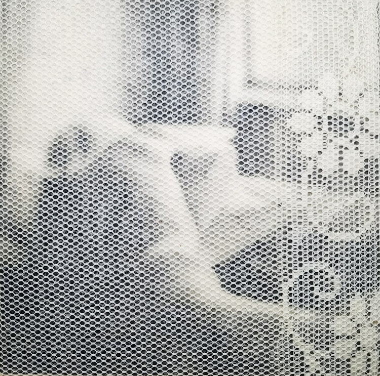Slumber - Original Fabric Collage Art - Female Nude Abstract - Roseanne Jones photo