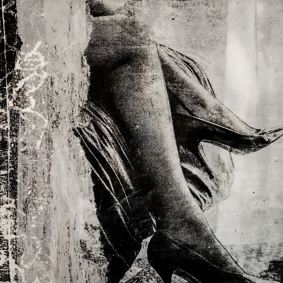 High Heels - Original Collage Artwork - Erotic Abstract Art - Roseanne Jones