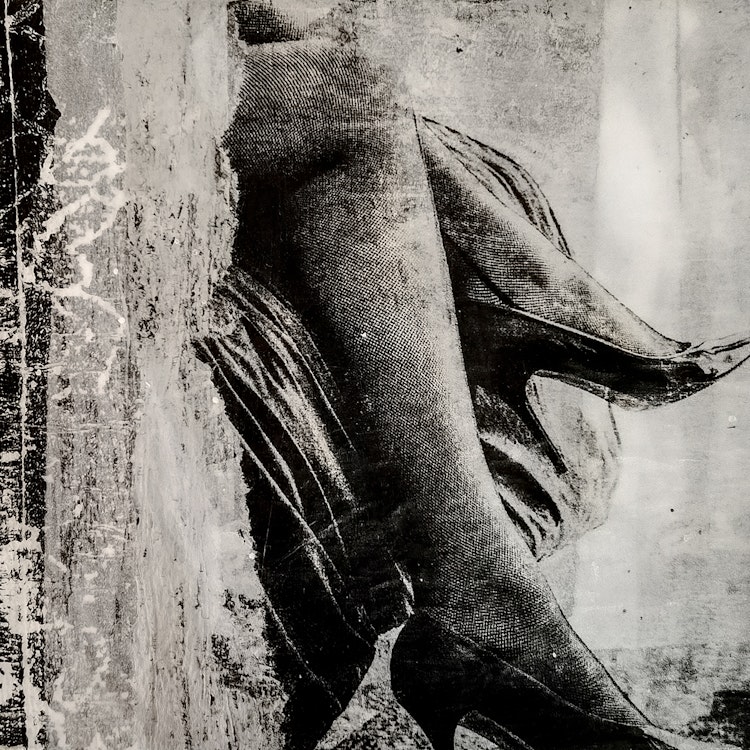 High Heels - Original Collage Artwork - Erotic Abstract Art - Roseanne Jones photo