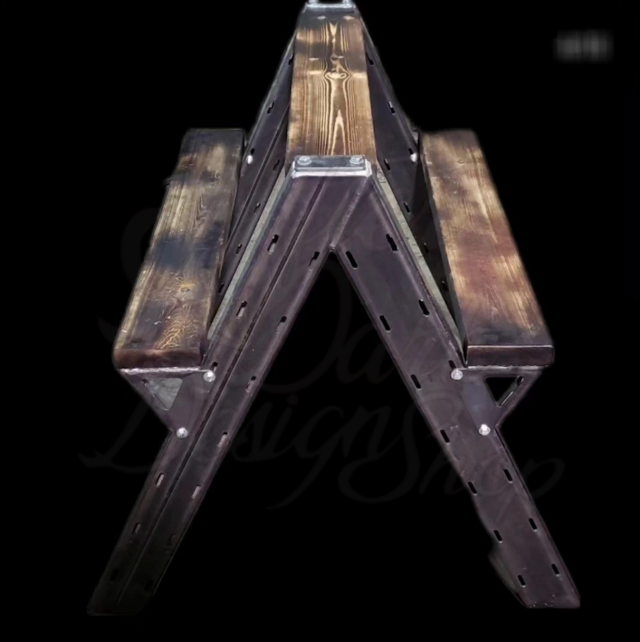 HEAVY DUTY STEEL ST ANDREW'S CROSS / SPANKING BENCH - MODULAR - LIFETIME WARRANTY Image # 216064
