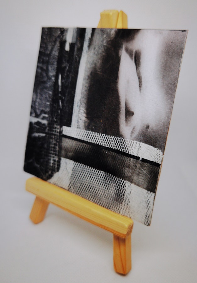 Nipple Segment - ORIGINAL Paper Collage - Sexy Erotic art by Roseanne Jones Image # 212831