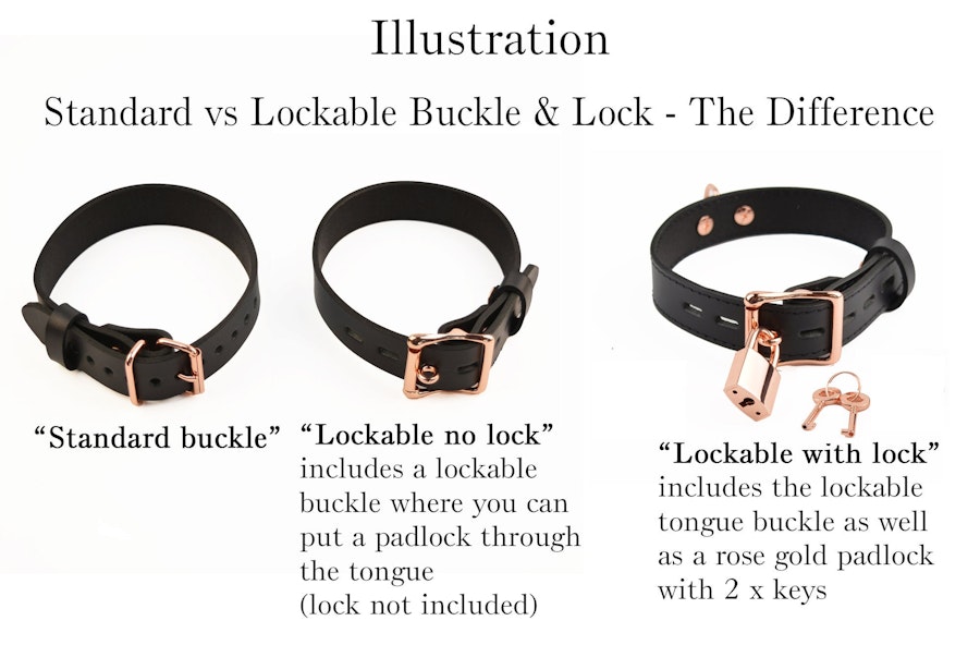 Premium BDSM Black Leather Bow Collar & Leash With Custom Engraved Rose Gold Pendant Image # 216073