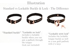 Black Leather Custom Engraved Martingale Day Collar with Rose Gold Love Heart Pendant Thumbnail # 216438