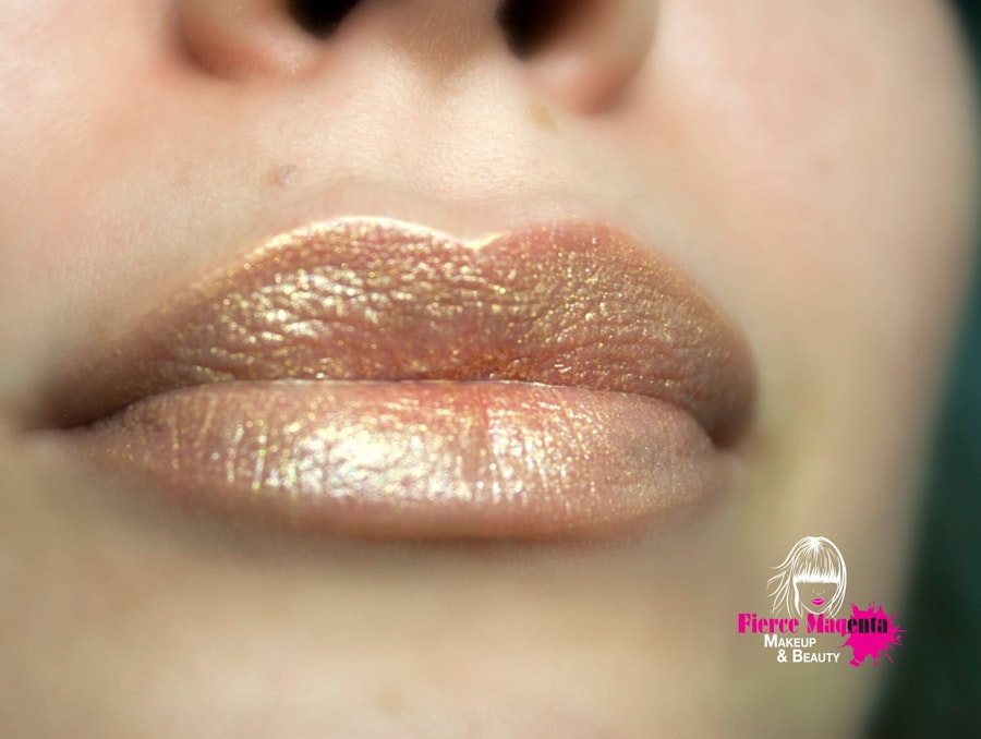 Gold Rush - Sheer Light Gold Shimmer Creamy Lipstick - Natural Gluten Free Fresh Handmade