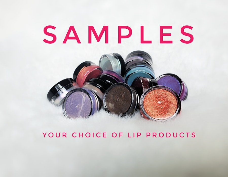 Samples of lipsticks and/or lip glosses in jars - 5, 10, 15 or 20 - You choose and provide names of products