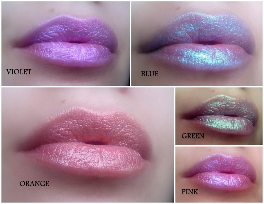 FROSTALINE - Blue, Pink, Violet, Green, Orange Pearlescent Shimmery Lipstick - Natural - Gluten Free - Fresh - Handmade Image # 222598