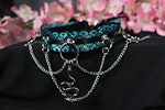 Deluxe Blue Chain Snake Choker Thumbnail # 223834