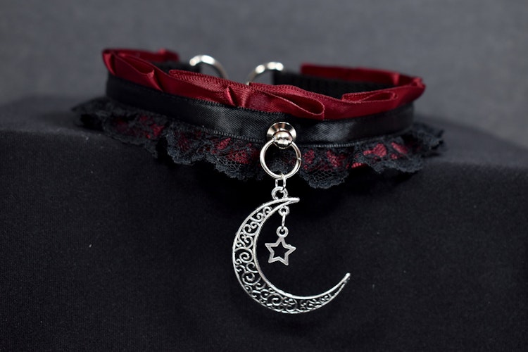 Red Moon And Star Choker photo
