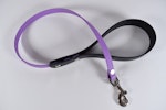 Black + Purple biothane leash (Vegan Leather) Thumbnail # 224384