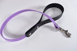Black + Purple biothane leash (Vegan Leather) Thumbnail # 224385