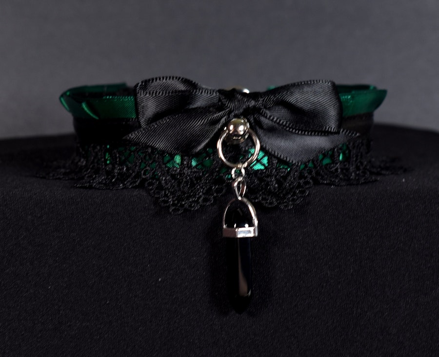 Green Goth Choker Image # 225036