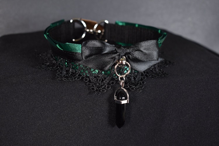 Green Goth Choker photo