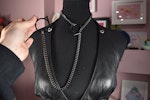 Gunmetal + Black Kitty Ring Slip Chain / Fashion Version Thumbnail # 224505