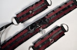 Red Goth Set / Choker + Cuffs Thumbnail # 225386