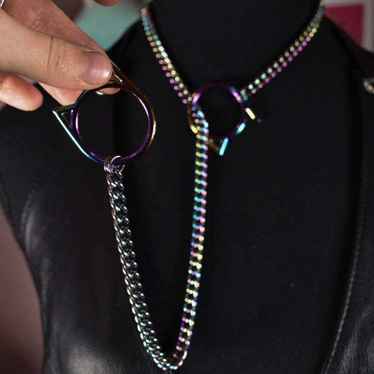 Rainbow Kitty Ring Slip Chain / Fashion Version photo