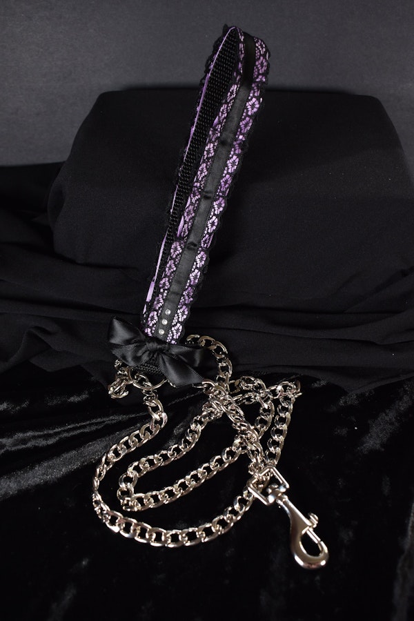 Purple chain Kitten play leash Image # 225538