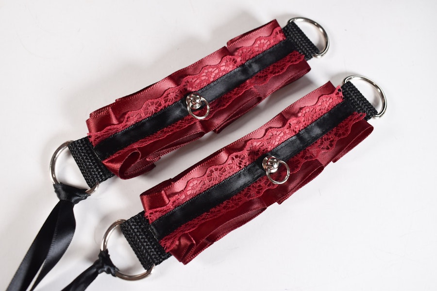 Red And Black Cuffs Set