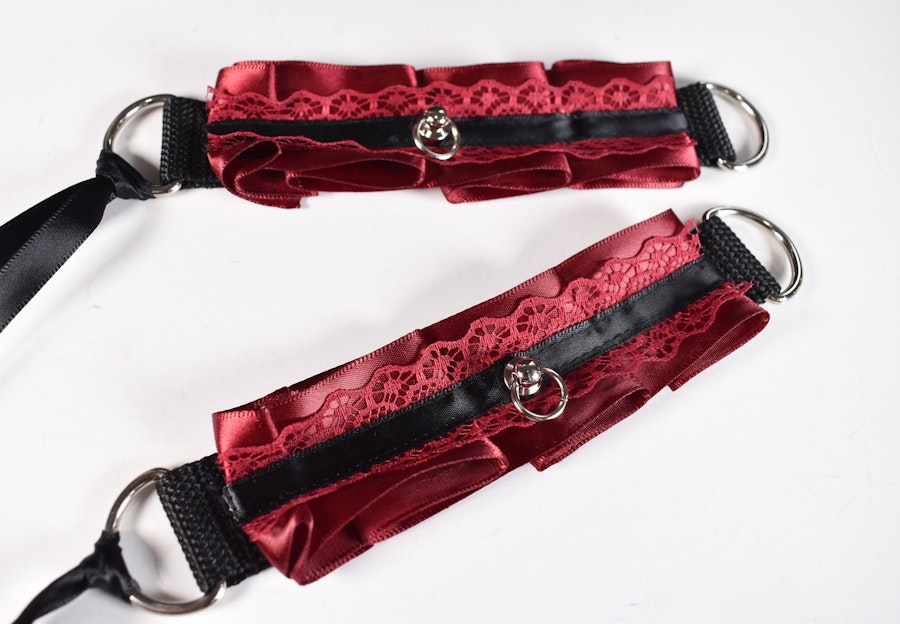 Red And Black Cuffs Set Image # 226358