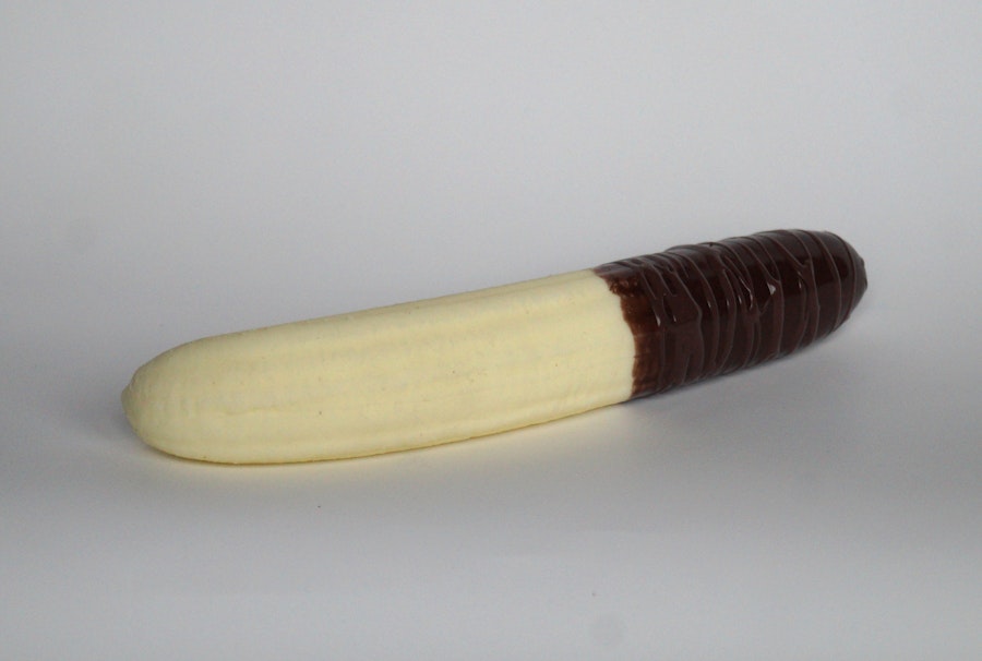 Big Chocolate Banana - handmade Custom Silicone Dildo by Suendwaren-Konditorei Image # 227623
