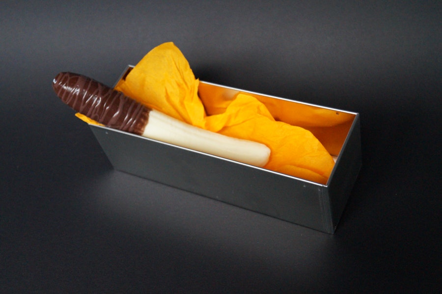 Big Chocolate Banana - handmade Custom Silicone Dildo by Suendwaren-Konditorei