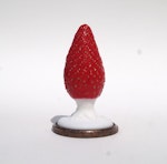 Strawberry feels forever - handcrafted silicone butt plug Thumbnail # 227636