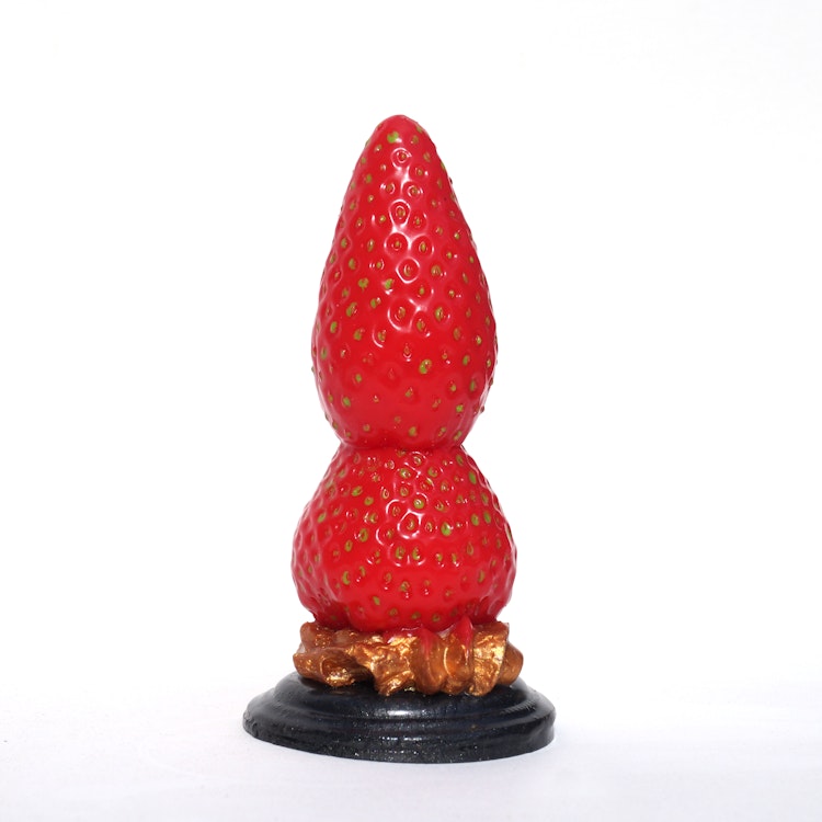 Strawberry feels forever Plug/Dildo - handcrafted and handpainted silicone plug/dildo from Suendwaren-Konditorei photo