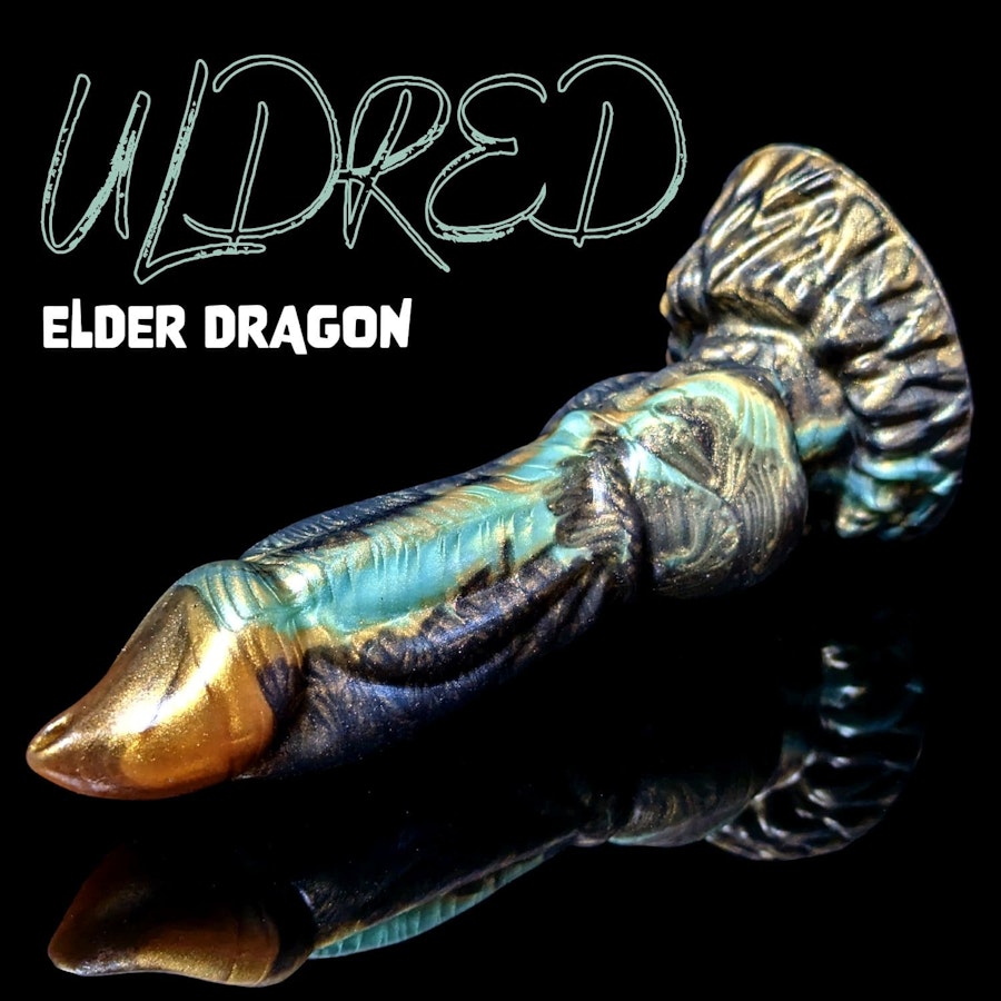 Uldred - Blend Color - Custom Fantasy Dildo with Knot - Silicone Dragon Style Sex Toy