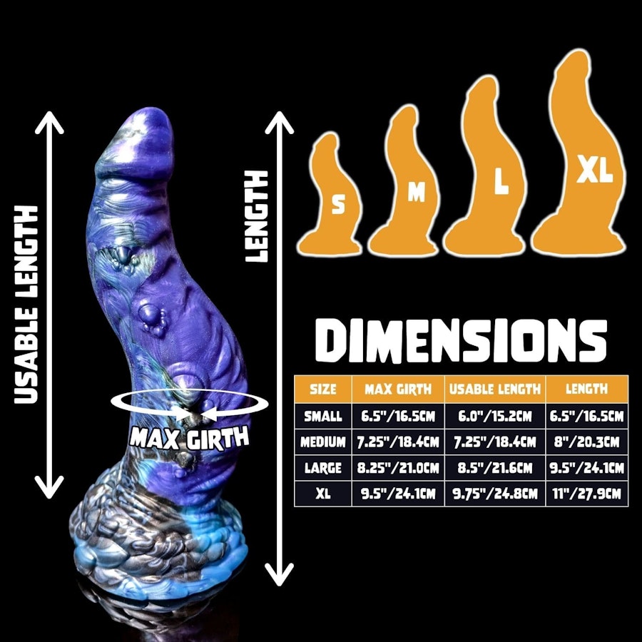 Cthulhu - Blend Color - Custom Fantasy Dildo - Silicone Monster Style Sex Toy Image # 19913