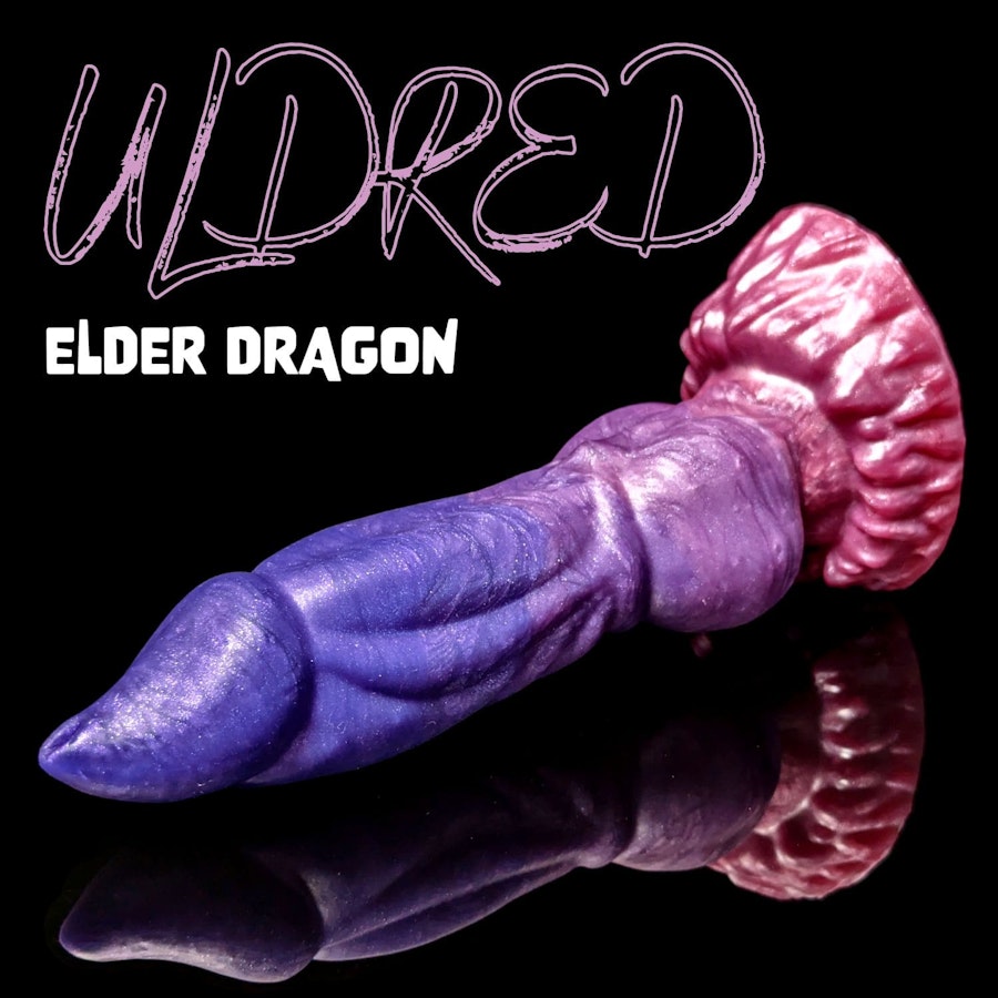 Uldred - Fade Color - Custom Fantasy Dildo with Knot - Silicone Dragon Style Sex Toy