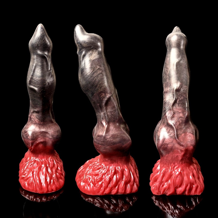 Cerberus - Fade Color - Custom Fantasy Dildo with Knot - Silicone Dog Style Sex Toy Image # 19699