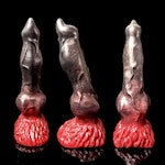 Cerberus - Fade Color - Custom Fantasy Dildo with Knot - Silicone Dog Style Sex Toy Thumbnail # 19699