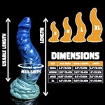 Cthulhu - Fade Color - Custom Fantasy Dildo - Silicone Monster Style Sex Toy Thumbnail # 19946