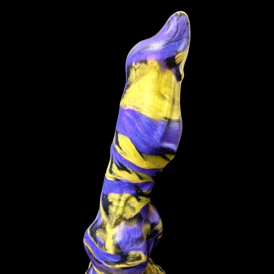 Cerberus - Marble Color - Custom Fantasy Dildo with Knot - Silicone Dog Style Sex Toy Image # 19676