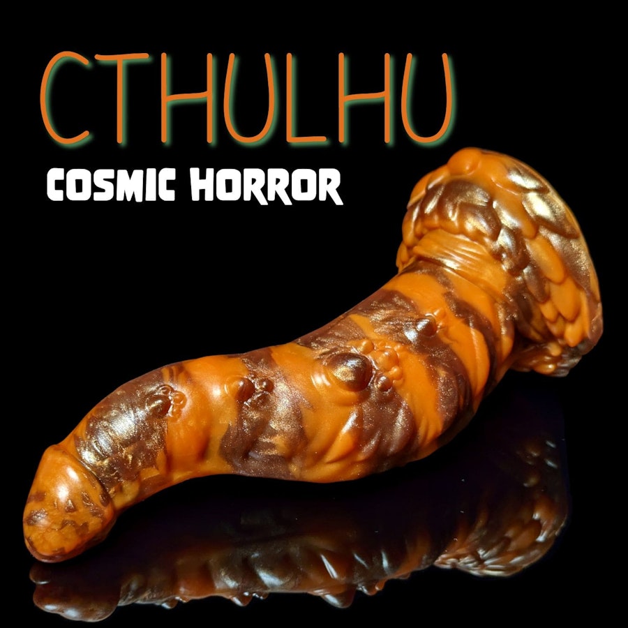 Cthulhu - Marble Color - Custom Fantasy Dildo - Silicone Monster Style Sex Toy