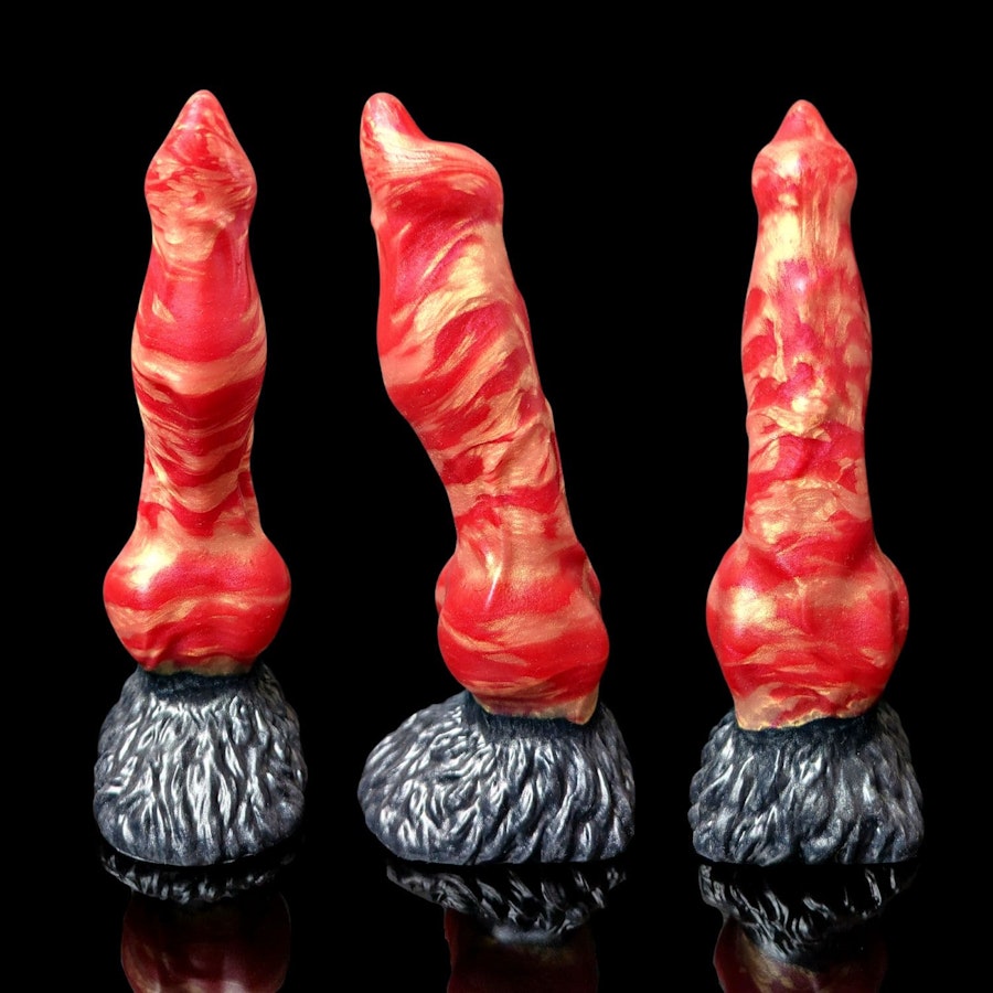 Cerberus - Signature Color - Custom Fantasy Dildo with Knot - Silicone Dog Style Sex Toy Image # 19714