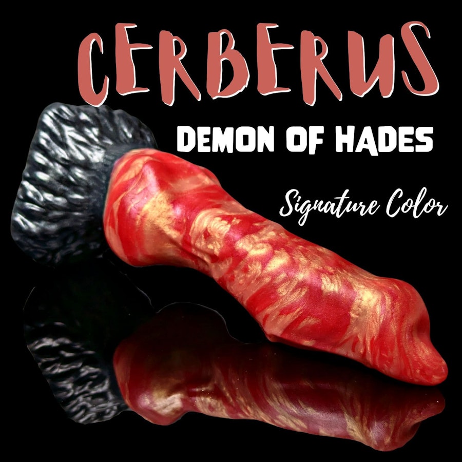 Cerberus - Signature Color - Custom Fantasy Dildo with Knot - Silicone Dog Style Sex Toy