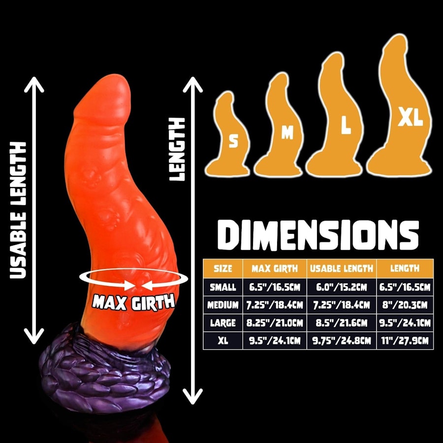 Cthulhu - Signature Color - Custom Fantasy Dildo - Silicone Monster Style Sex Toy Image # 19965