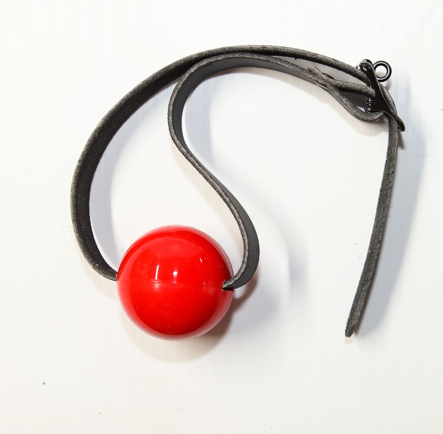 Medium-Large 2.0" (50.8mm) Ball Gag, Medical Grade silicone material, for Adults