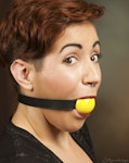 Medium-Small 1.75" (44.45mm) Ball Gag, Medical Grade silicone material, for Adults Thumbnail # 20832