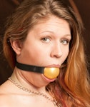 Medium 1.875" (47.63mm) Ball Gag, Medical Grade silicone material, for Adults Thumbnail # 20764